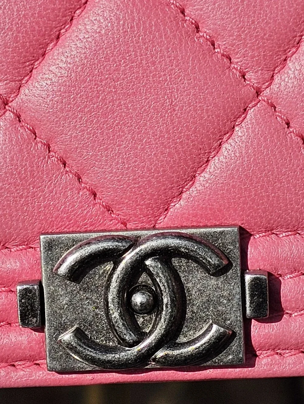 Chanel Long Boy Wallet In Bubble Gum Pink